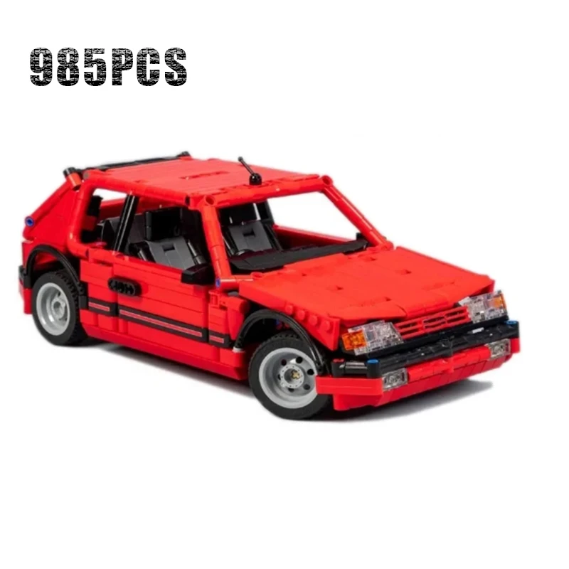 New MOC-109517 205  Red Version Supercar Model Building Kit Building Blocks Self-locking Brick Educational Toy Boy Birthday Gift