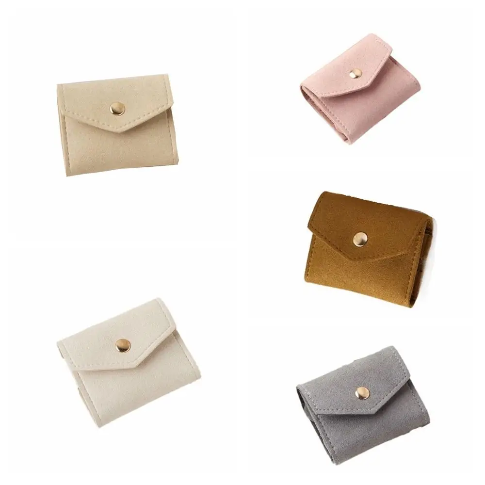 Sac d'exposition de bijoux en velours de couleur unie, conteneur d'exposition de bijoux, sac de bague de collier, étui à bijoux, organisateur de boucles d'oreilles Portable pour femmes