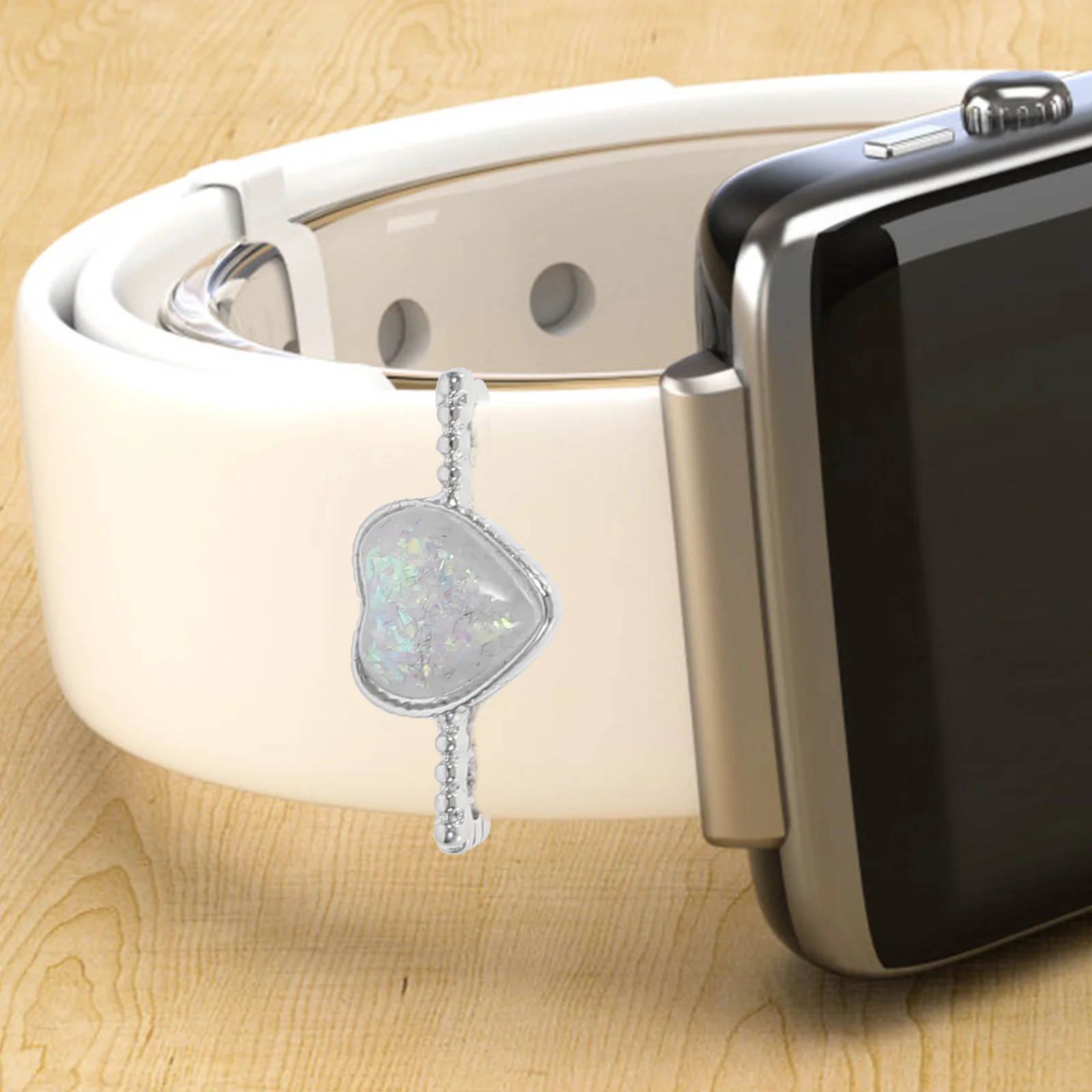 4Pcs Watchband Charms Durable Metal Ring Lightweight Compact Gift Choice Watch Band Decors Watch Band Charms Delicate Watchband