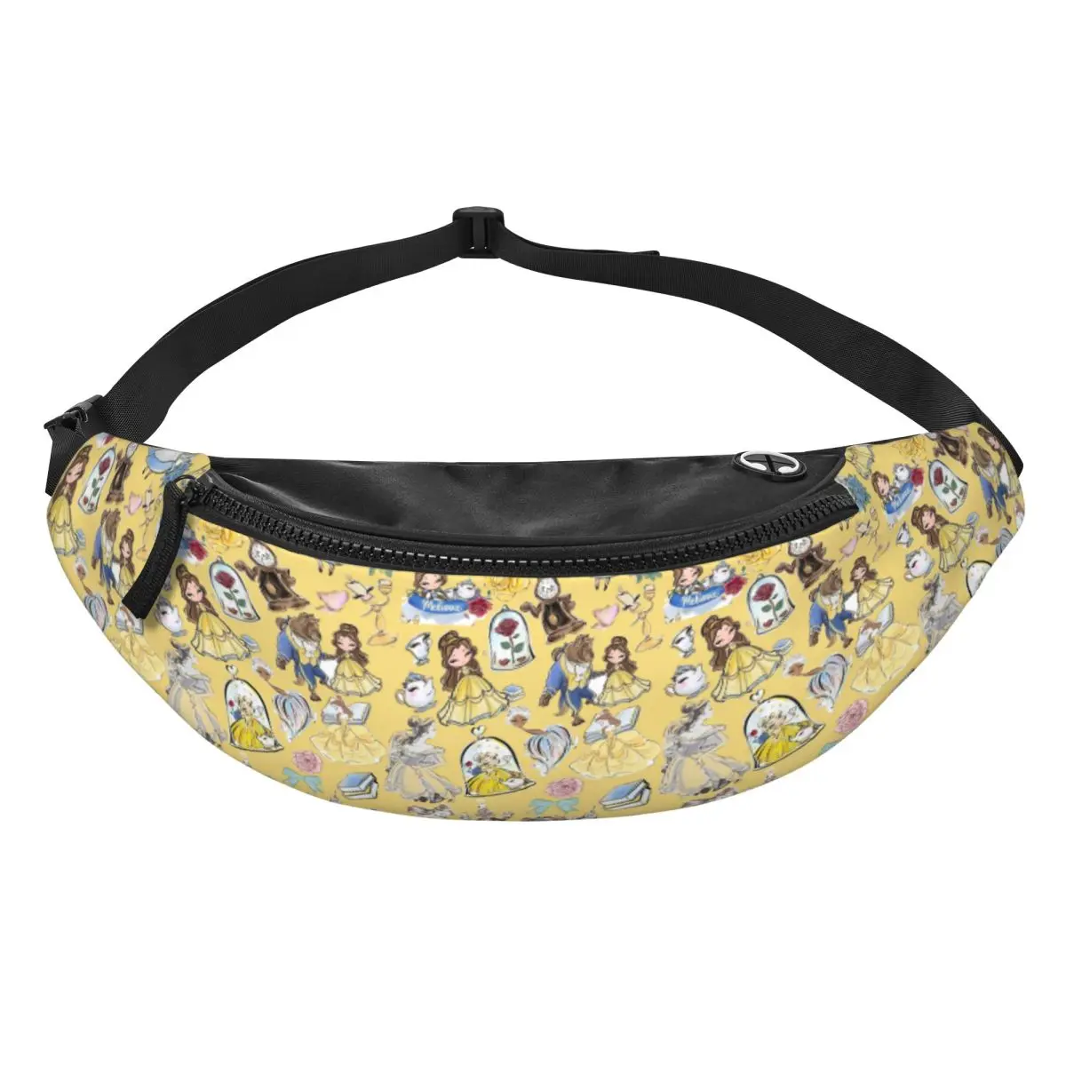 

Стильная поясная сумка-бананка «Красавица и Чудовище» для женщин и мужчин, для походов, для телефона и денег