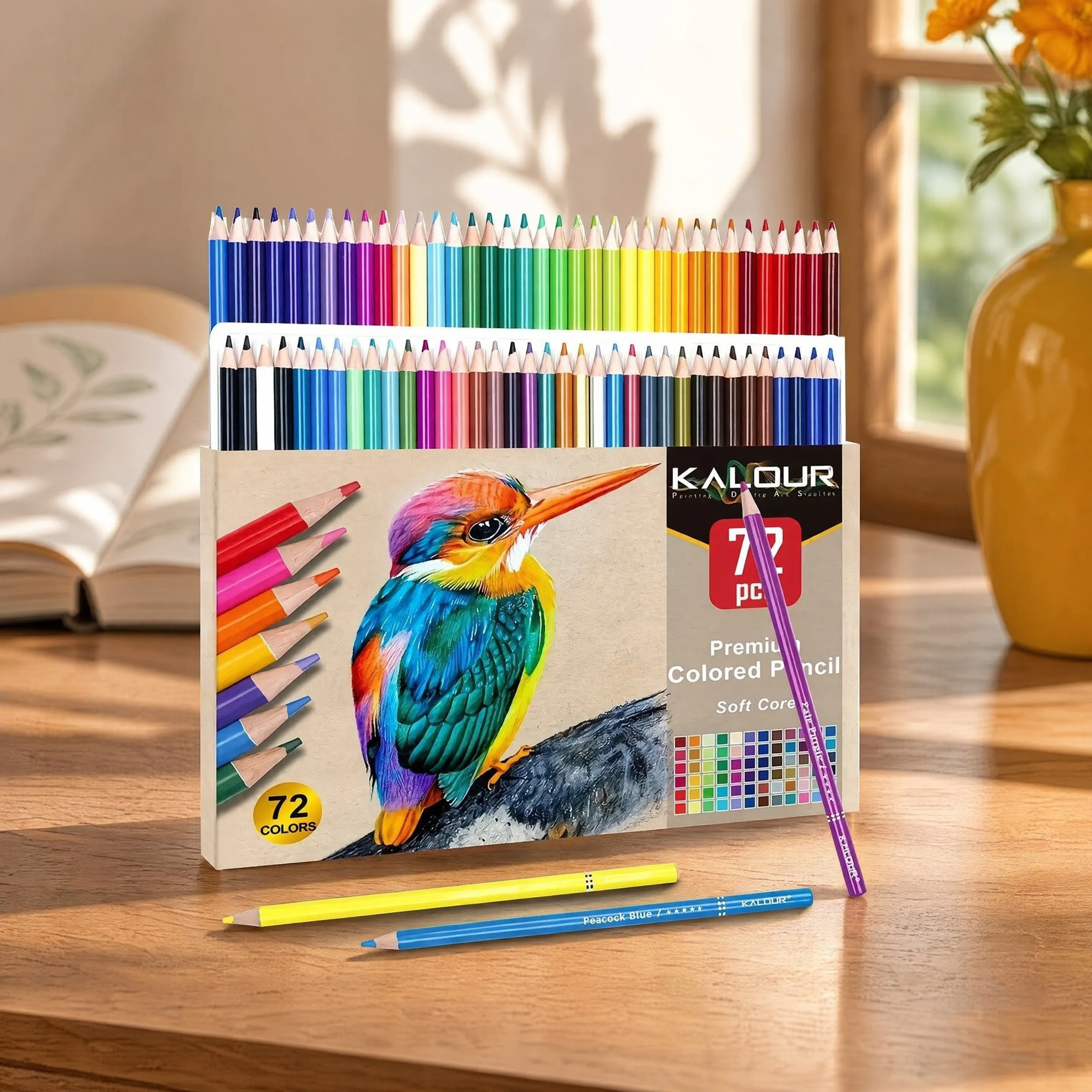 72-color oil-based colored pencil, color lead art crayons, suitable for professional artistic use