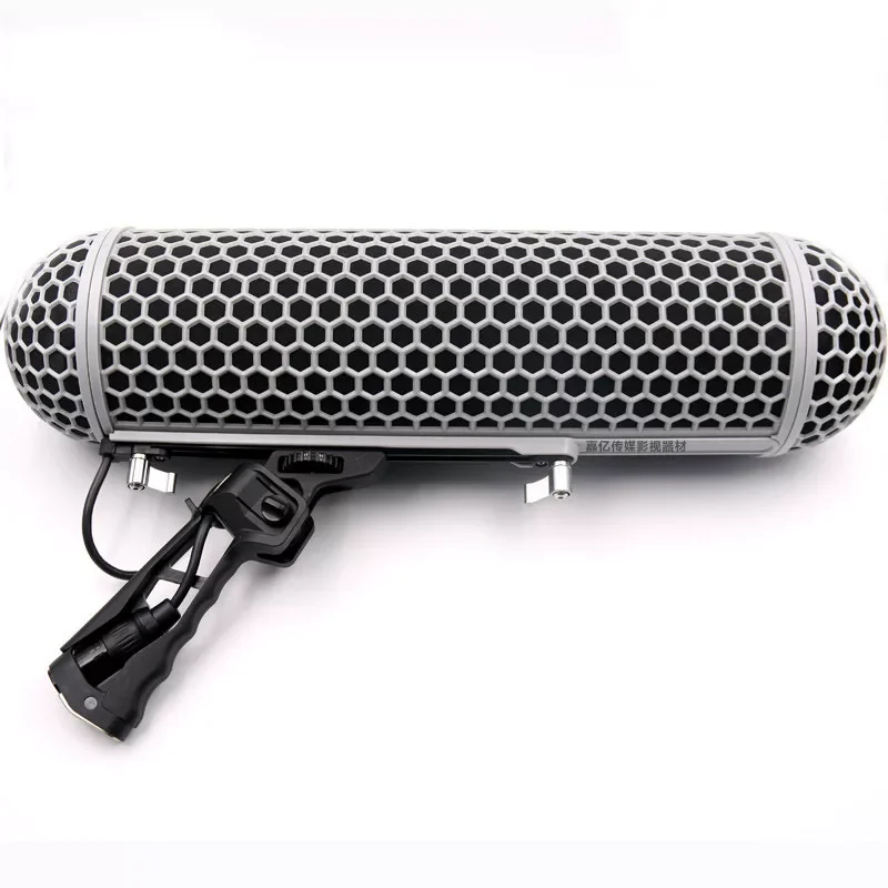 Microphone Windshield Blimp Windscreen Style Protect Cage Rycote Shock Mount Suspension System for Sennheiser MKE600 MKH416