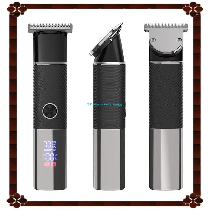 24-Hour Delivery Electric Trimmer For Men's Groin Hair Versatile Body Groomer Digital Display Waterproof Hair Trimmer