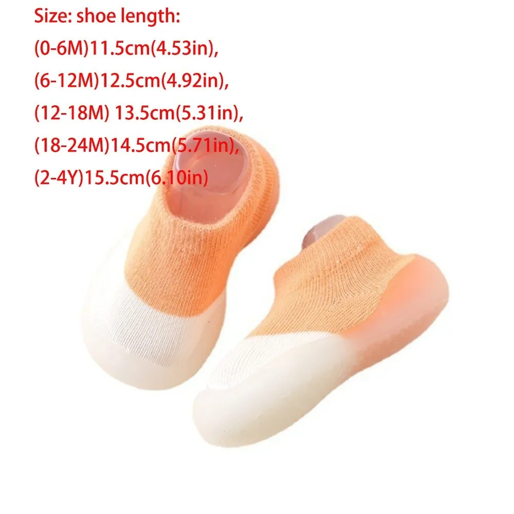 First Walkers Non-Slip Sole Baby Socks Shoes Soft Rubber Baby Walking Shoes Knitted Booties Comfortable view 6
