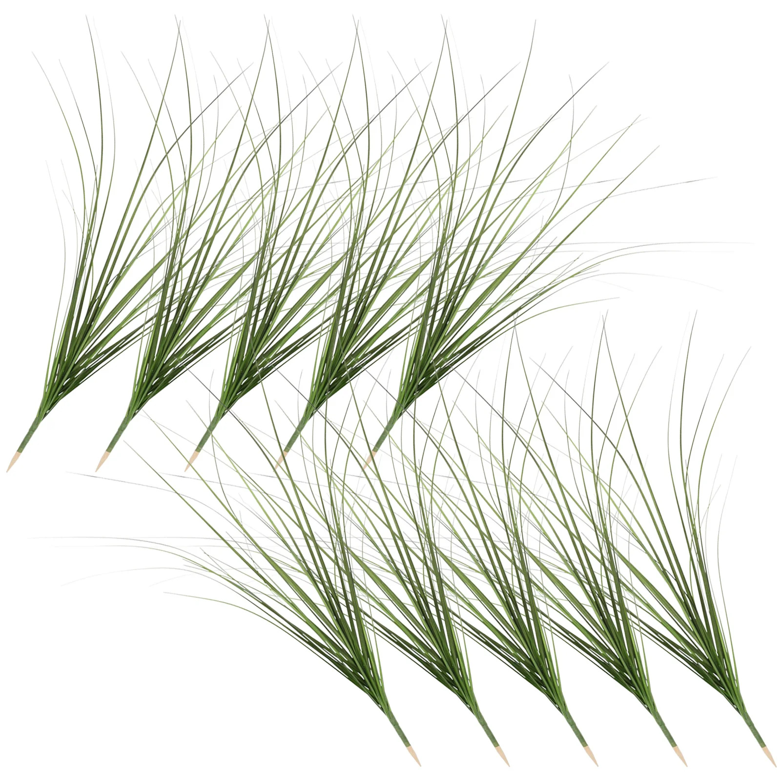 

10 Pcs Lawn Simulated Grass Plants Fake For Home Small House Decor Artificial