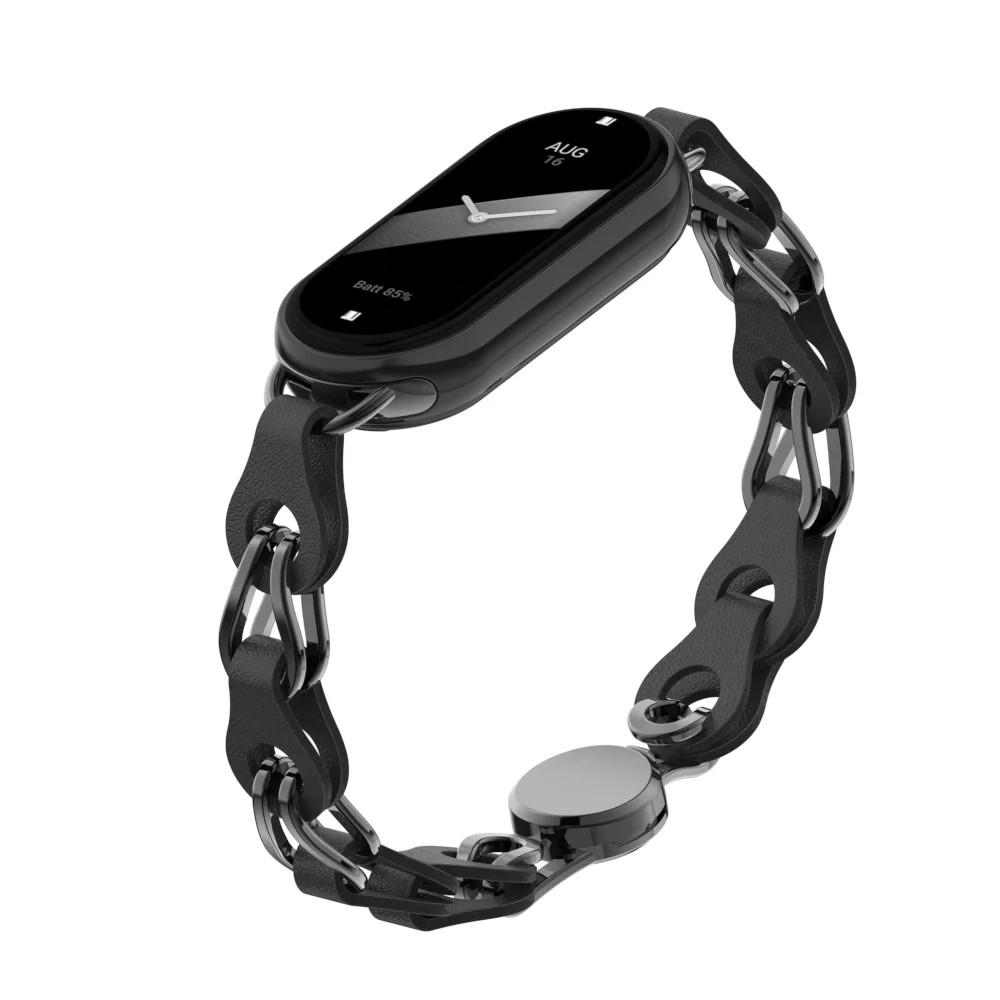 Stainless Steel Strap for Xiaomi Mi Band 8 Magnetic   Buckle Metal Bracelet for Miband 8 NFC Quick Release Replacement Band