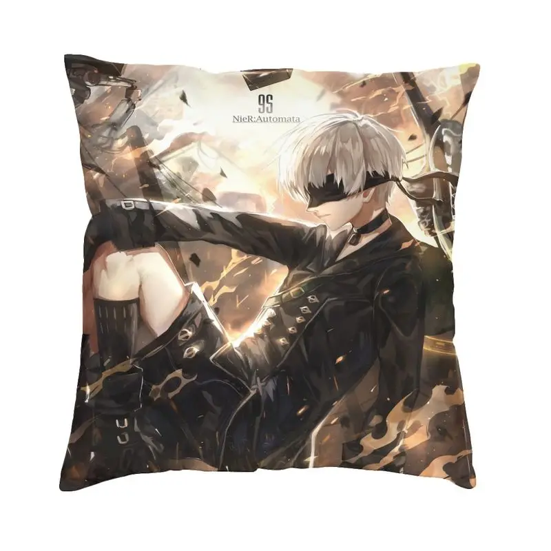 Nier Automata Anime Hentai Girl Sexy Yorha 2b Cushion Cover Printing Floor Pillow Case for Sofa Cool Pillowcase Home Decorative