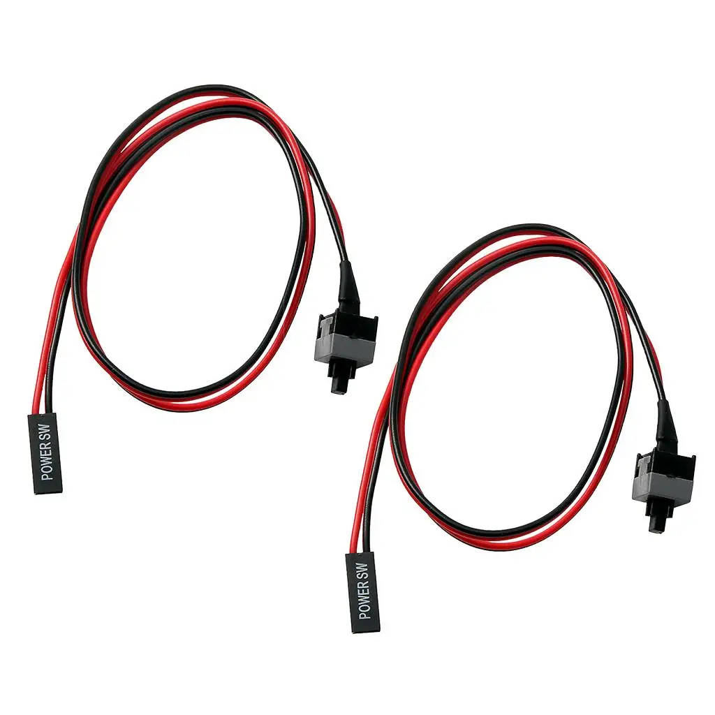 2x Replacement Computer Motherboard Power Cable & Switch On/Off/Reset