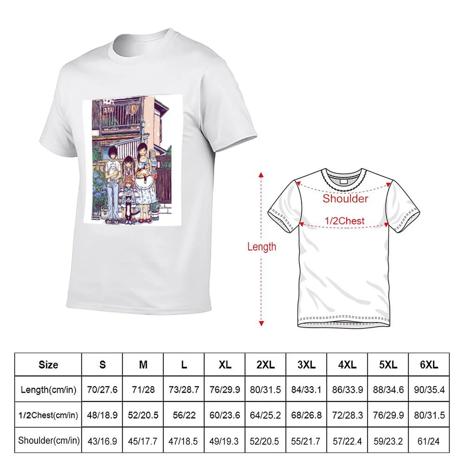 3-Gatsu no Lion|March Comes In Like a Lion - Kiriyama Rei, Akari, Hinata and Momo (Sketch) T-Shirt