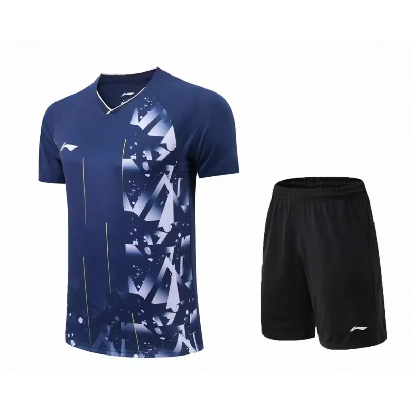 New Badminton and Table Tennis Sportswear Short-sleeved Clothes Breathable Quick-drying Technology Sweat-absorbent T-shirt Tops