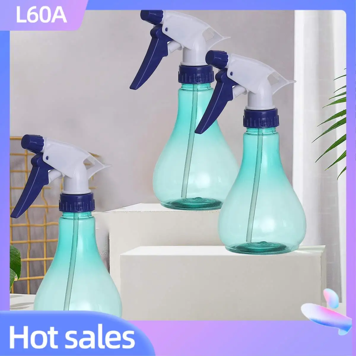 

L60A 10Pcs Trigger Spray Bottle Water Spritzer Bottle Nozzle + Dispenser Pump Spray Bottle For Kitchen,Garden,Cleaning,Hair