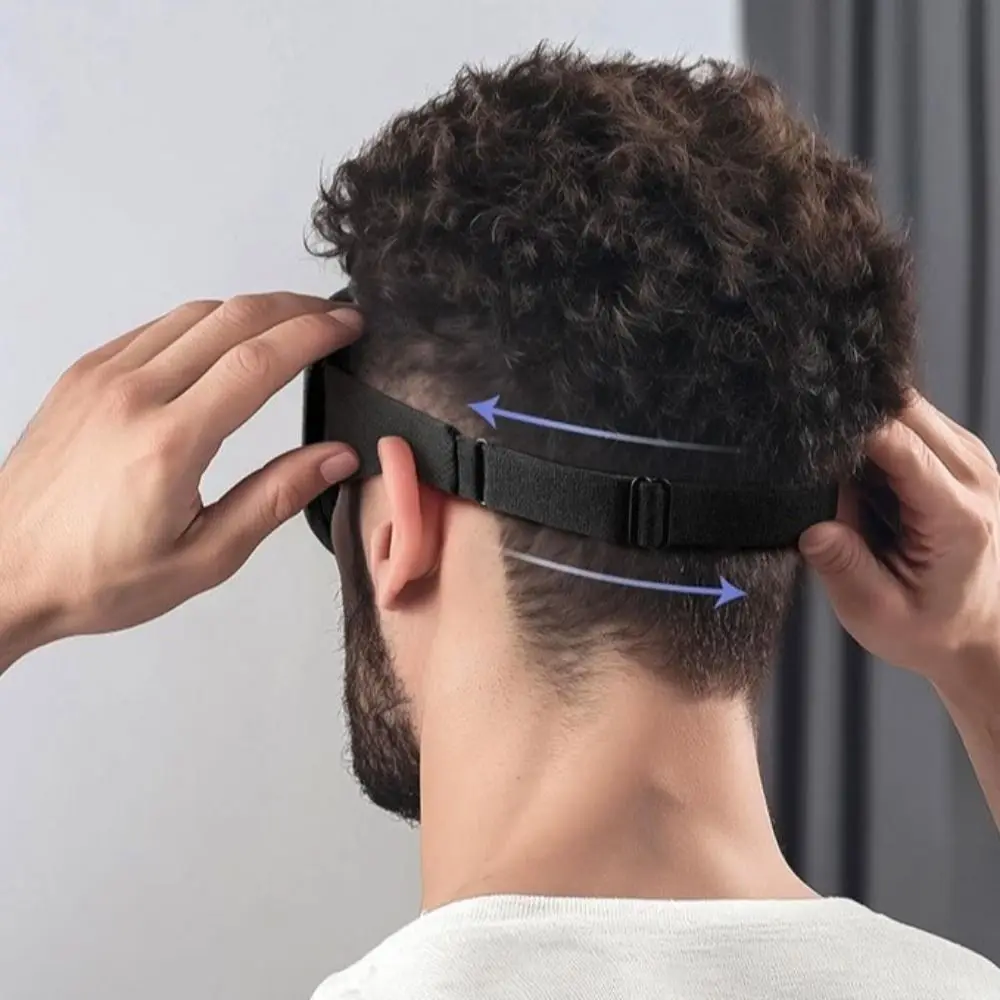 Macio acolchoado bloqueando luz máscara de olho bloquear luz capa de olho dormir ajuda remendos de olho confortável respirável 3d máscara de dormir