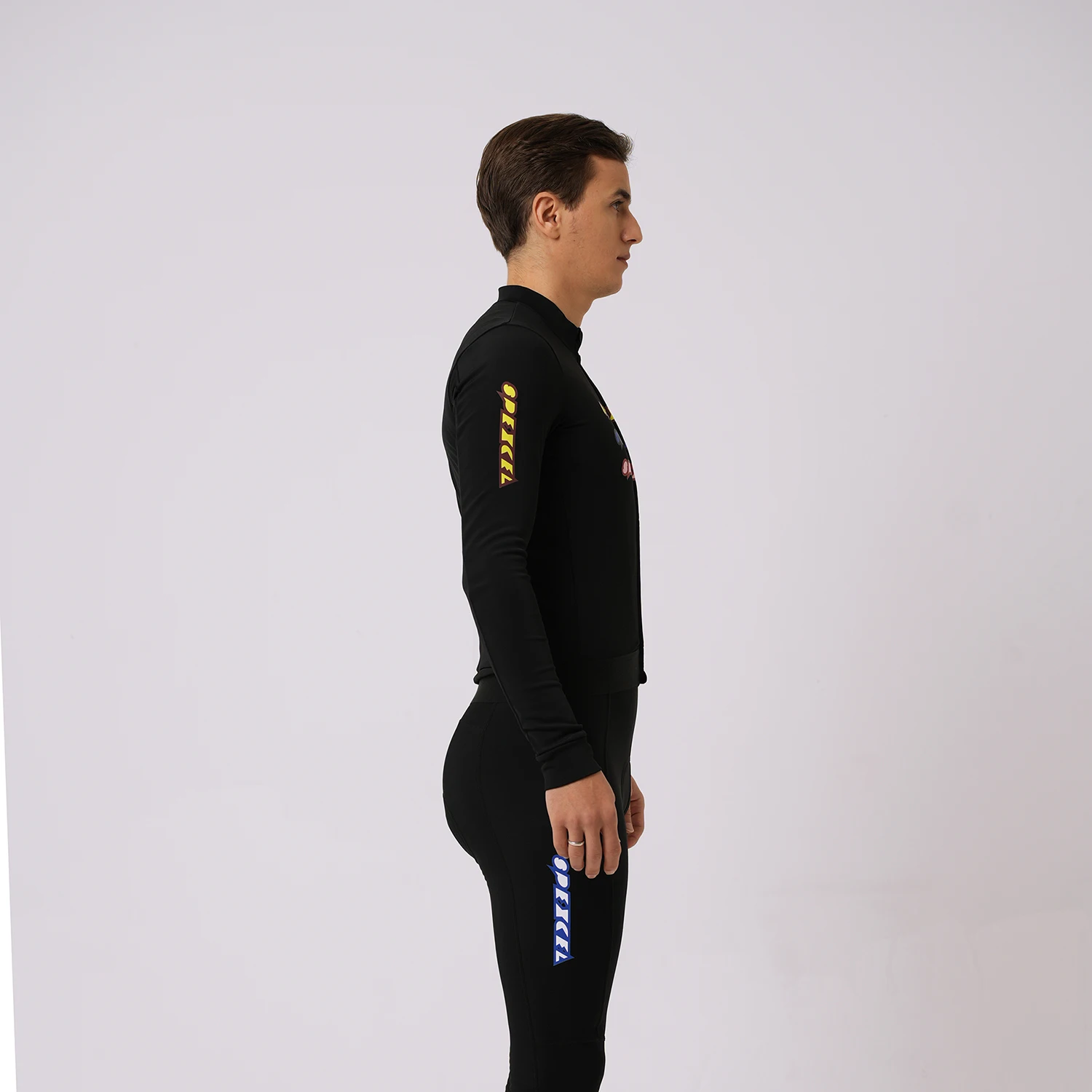 SPEXCEL LOGO Neue Winter Thermo Fleece Radfahren Jersey Straße MTB fahrrad tragen Langarm Race Fit Nylon thermische stoff mann – Detail 8