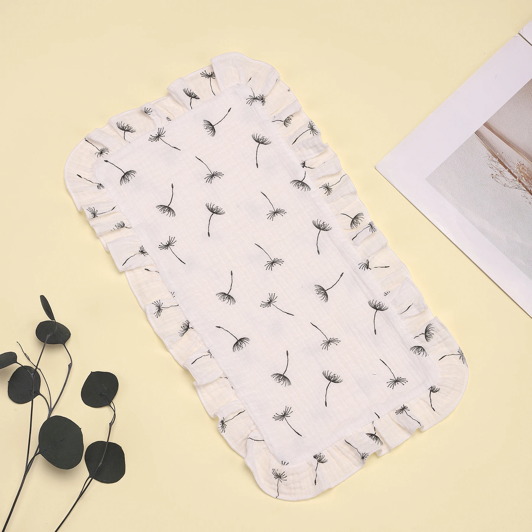 خرقة شاش قطنية ناعمة للأطفال ، وسادة تجشؤ ، كشكشة ، ملابس لحديثي الولادة ، تجشؤ ، كتف ، 4 في كل مجموعة