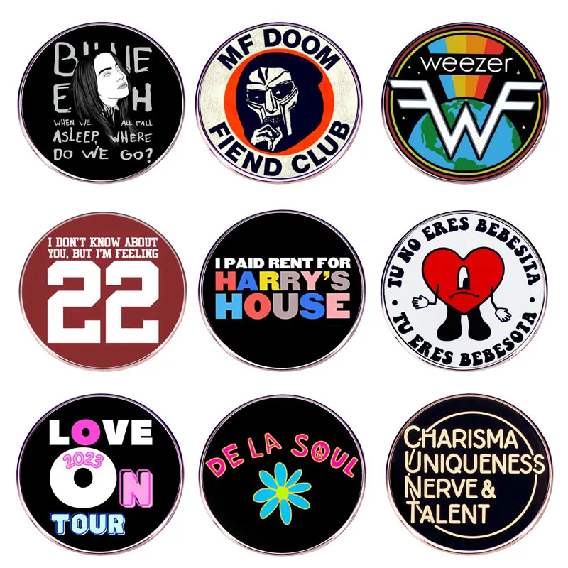 Rock Band The Clash Official Licensed Enamel Pin Brooch Metal Badges Lapel Pins Brooches for Backpacks Jewelry Accessories