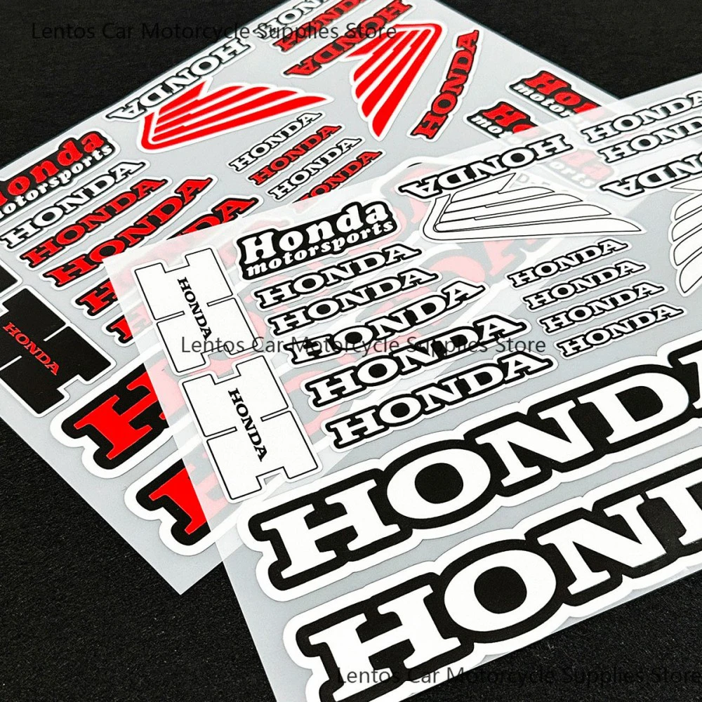 دراجة نارية تعديل ملصقات خوذة عاكسة هوندا رياضة السيارات أجنحة الأحلام شعار خزان الوقود و مربع خلفي ديكور الشارات #5