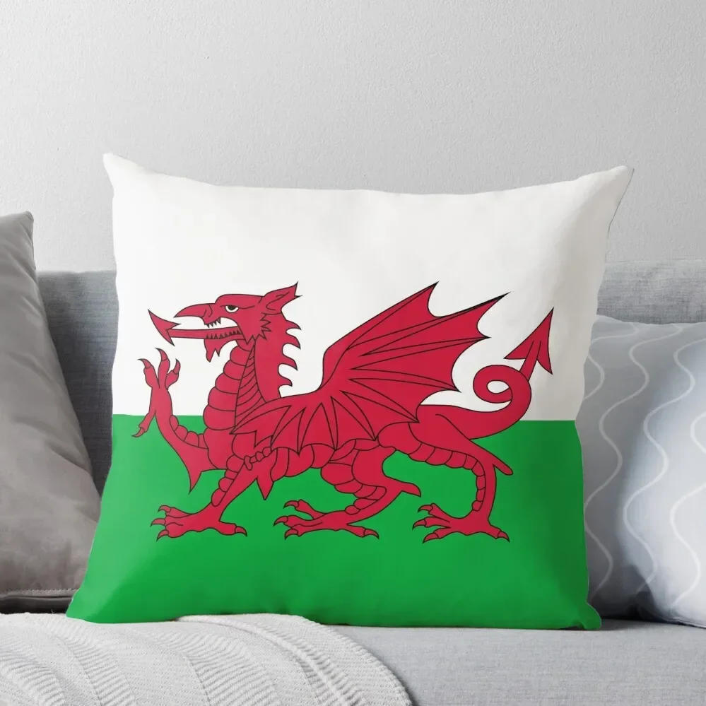 

Flag of Wales - Welsh Flag Throw Pillow home decor items Sofa Pillow Cover Christmas Throw Pillows Covers Pillow