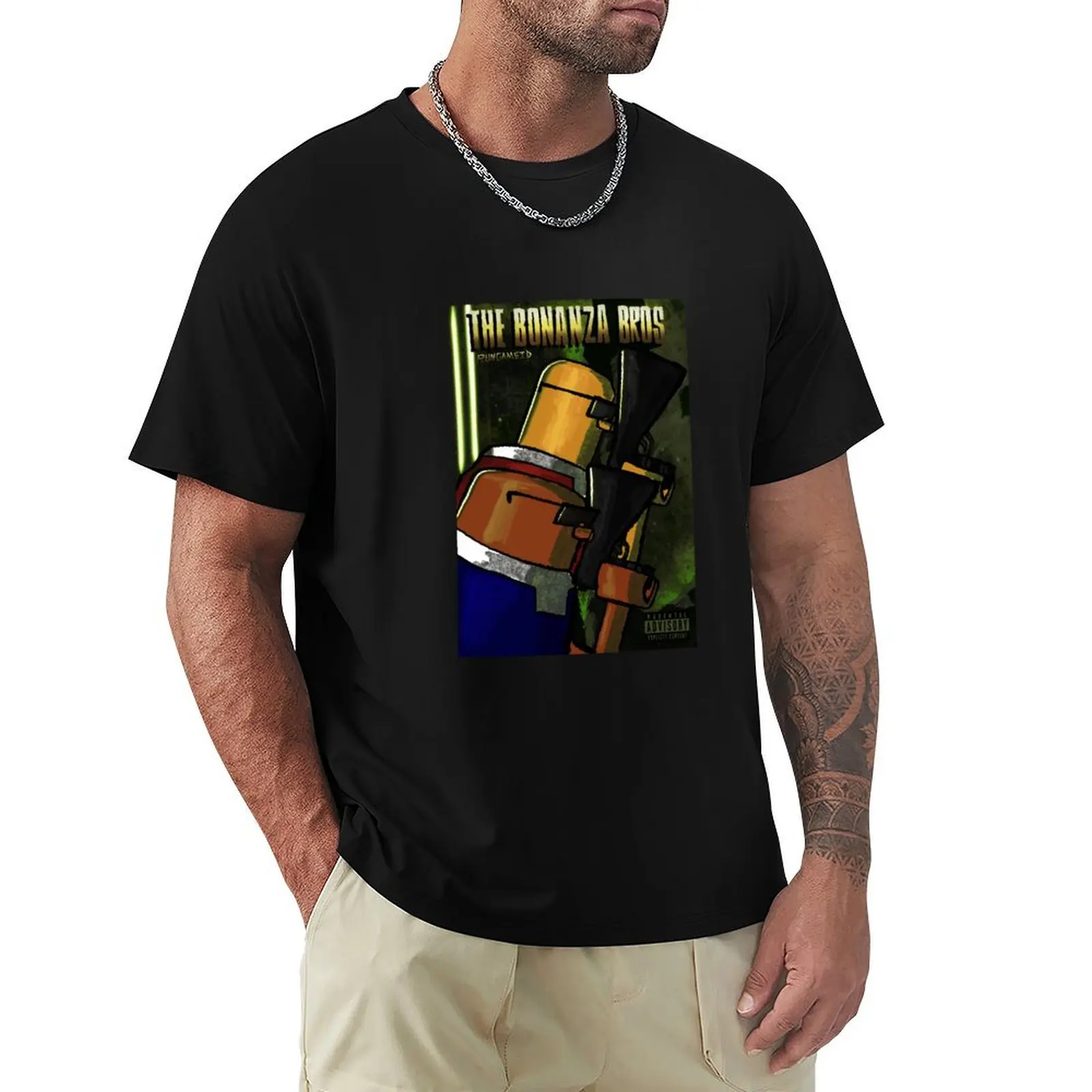 

The bonanza bros T-Shirt new gifts and t-shirts Man t-shirt blue lock summer 2025 black t-shirts for men