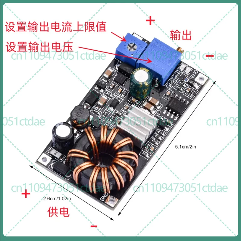 For High Power DC-DC Boost Module 2-24V Synchronous Rectifier CV CC LiFePO4 Low Voltage Power Board
