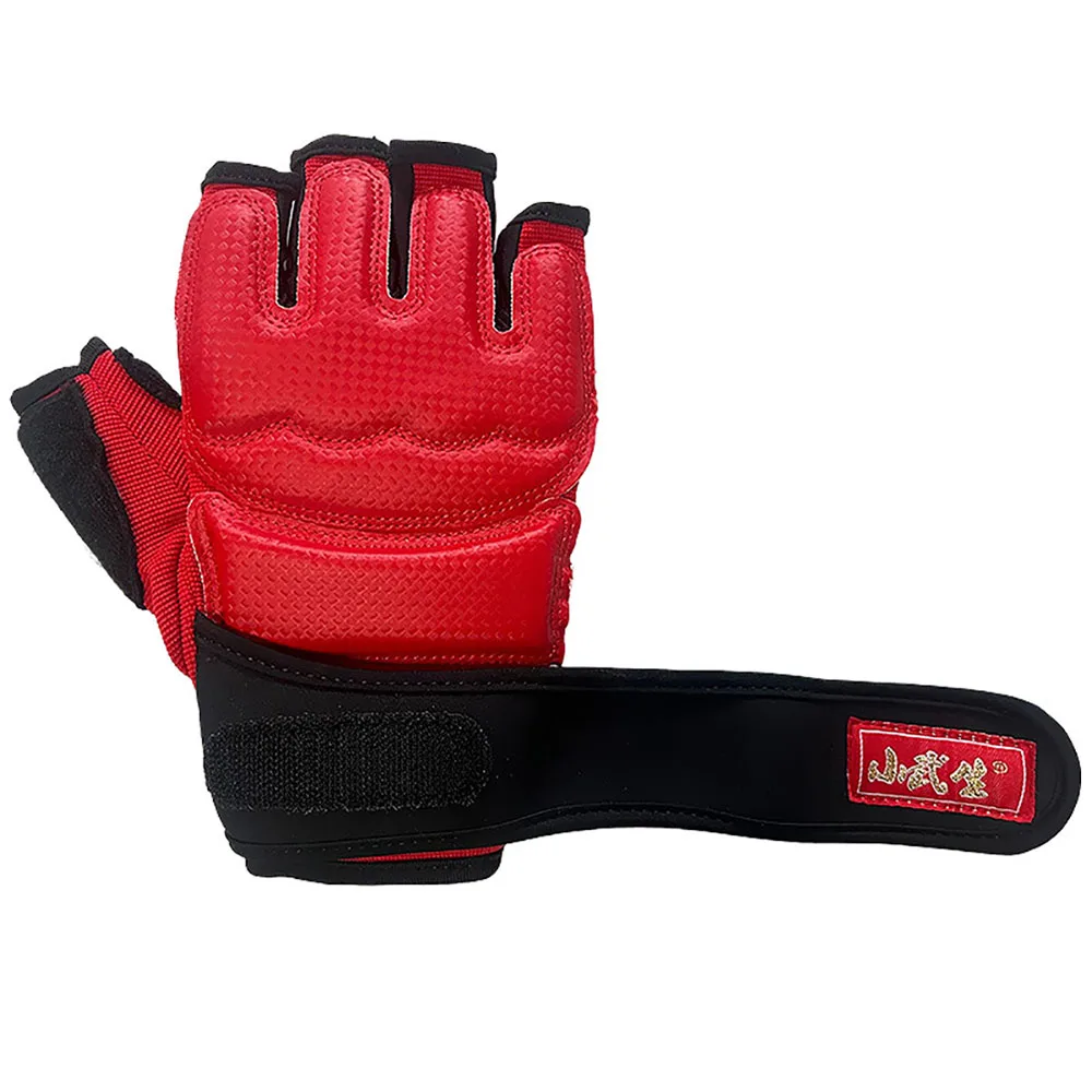 Halbfinger-Boxhandschuhe, Sportler, Training, EVA, Stoßdämpfung, Sanda, Kickboxen, Sandsack-Handschuhe, Erwachsene und Kinder, Muay-Thai-Handschuhe – Detail 5