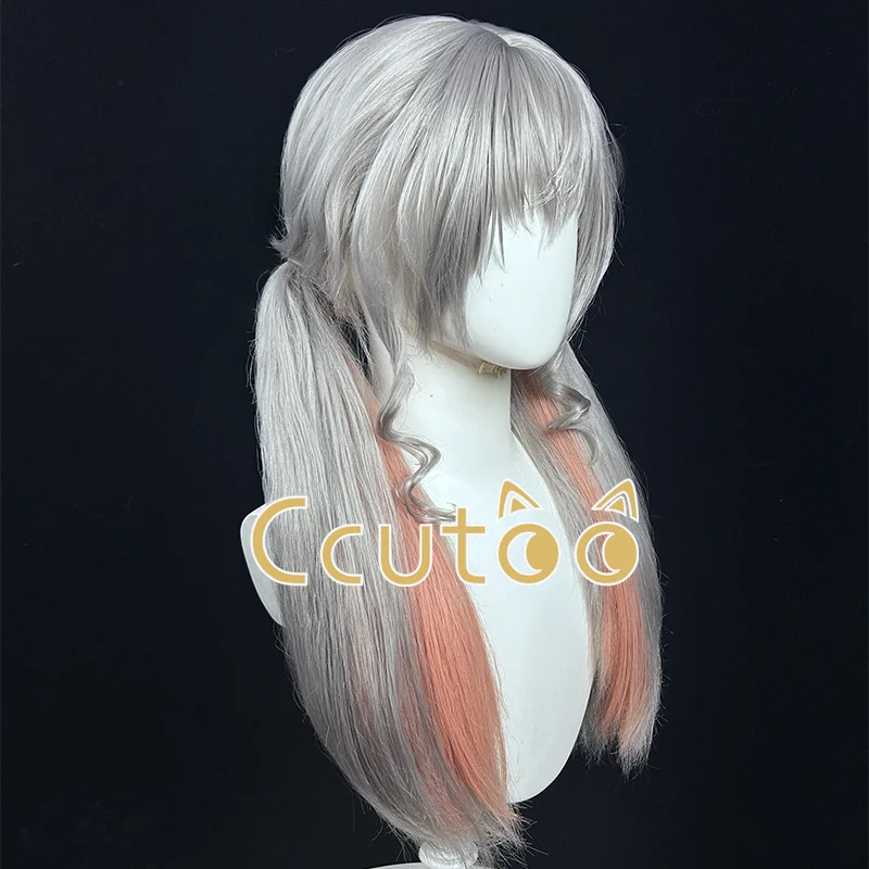 Peruka Judy Hopps Policjantka Antropomorficzna Anime Różowo-Szara Cosplay Halloween Karnawał Przebranie Kostium do Odgrywania Ról