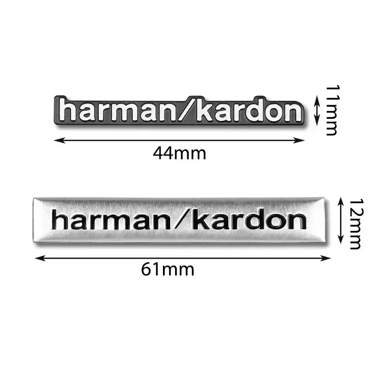 Emblema Harman Kardon De Aluminio 3D Para Coche Adhesivo De Audio Para BMW M Renault Toyota Skoda Opel Hyundai Tesla Audi RS