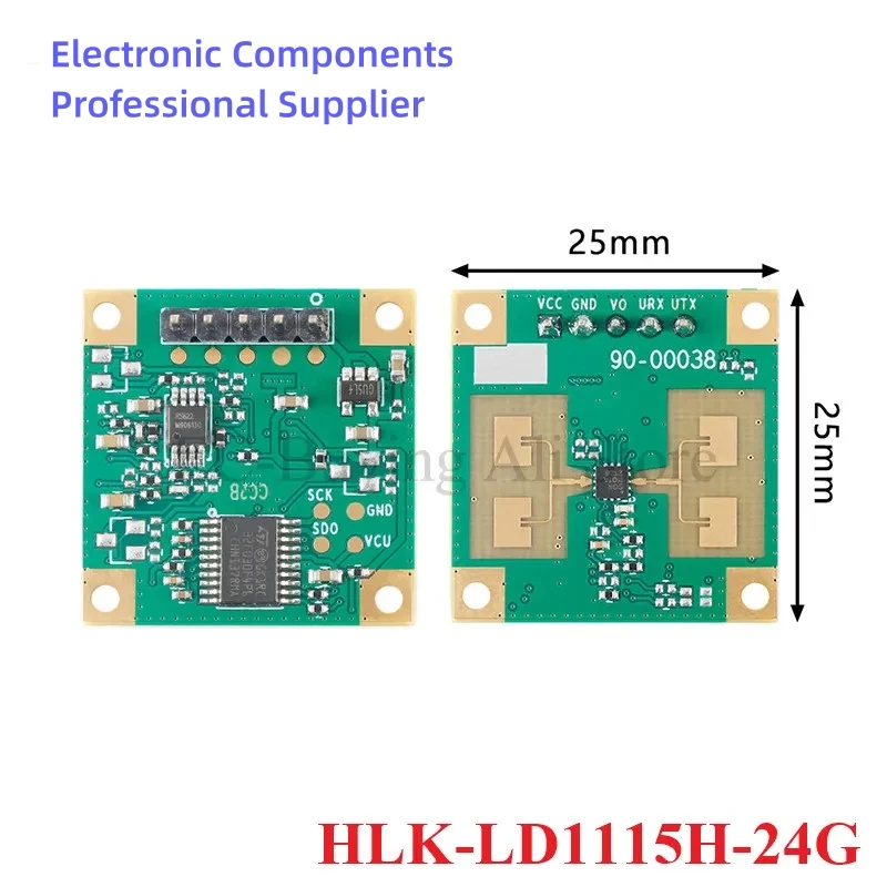 24G Microwave Radar Sensor Detection Motion Module TTL Serial Communication HLK-LD1115H-24G LD1125H 24GHz Human Presence Sensor