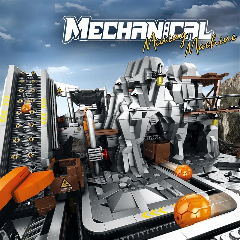 

Mine Hole Mining Operations High-Tech Building Blocks Assembly Line Bricks Toys Compatible With LEGO