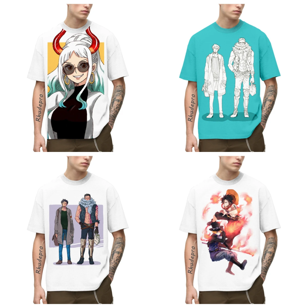 

Лето 2025 г., хит продаж, новая мужская футболка ONE PIECE с 3D принтом японской анимации, повседневная уличная футболка с короткими рукавами