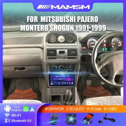 MAMSM Android 12 Car Radio For Mitsubishi Pajero Montero Shogun 1991 - 1999 Multimedia Stereo Car DVD Player GPS Navigation QLED