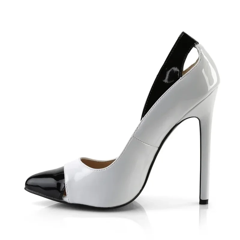 Women's Pumps 13CM Thin High Heels Sexy Patent Leather Buckle Strap waterproof Office & Career Party Wedding shoes for women