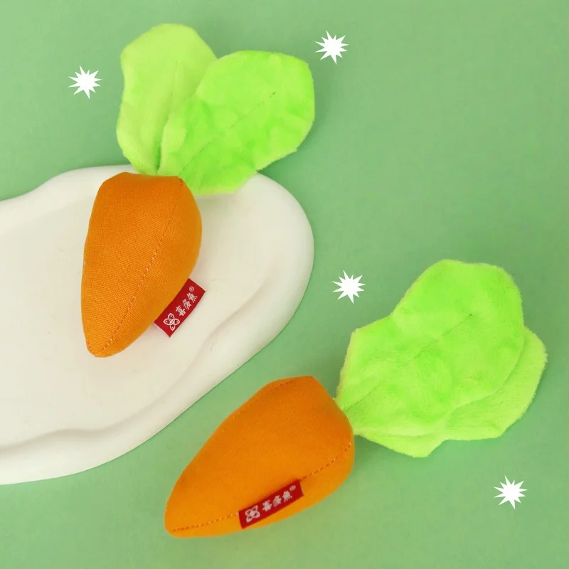 

Dog Carrot Plush Toy Interactive Dog Toys Plush Puzzle Toys with Catnip and Crinkle Paper for Aggressive Chewers Pet