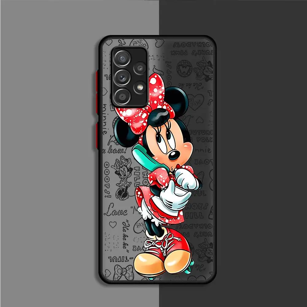 Mickey Minnie Cute Phone Case for Samsung Galaxy A12 A13 A14 A21s A22 A23 A24 A32 A33 A34 A50 A51 A53 A54 A70 A72 A73 5G Cover