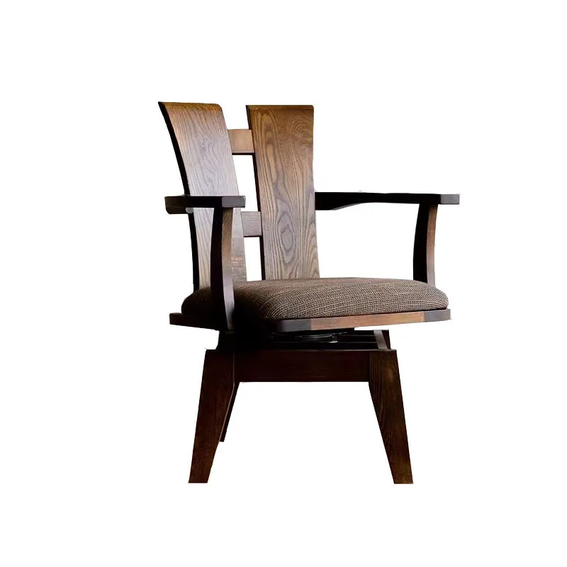 كرسي دوار ياباني خشبي من خشب الجوز الأسود بتصميم شمالي لهجة كرسي مكتب مكتب مريح كمبيوتر Fotel Gamingowy مكتب منزلي