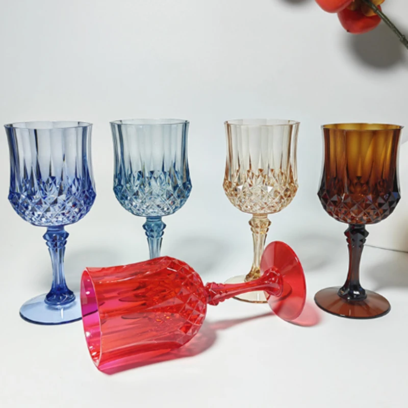 1Pcs Plastic Champagne Flutes Acrylic Champagne Glasses Wine Cups Wedding Toasting Glasses For Birthday Wedding