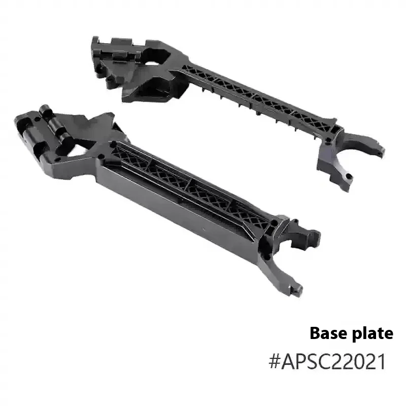 Accesorios Fms 1/10 F100 (1) Placa de suspensión de brazo oscilante de asiento C de dirección Abrazadera de rueda cubierta de placa inferior