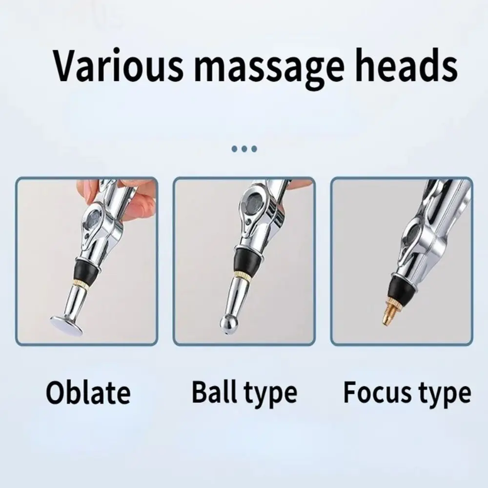 2/3/5 Heads Electronic Acupuncture Pen Safe 9th Gear Electric Massage Pen Collateral Physical Therapy Meridian Energy