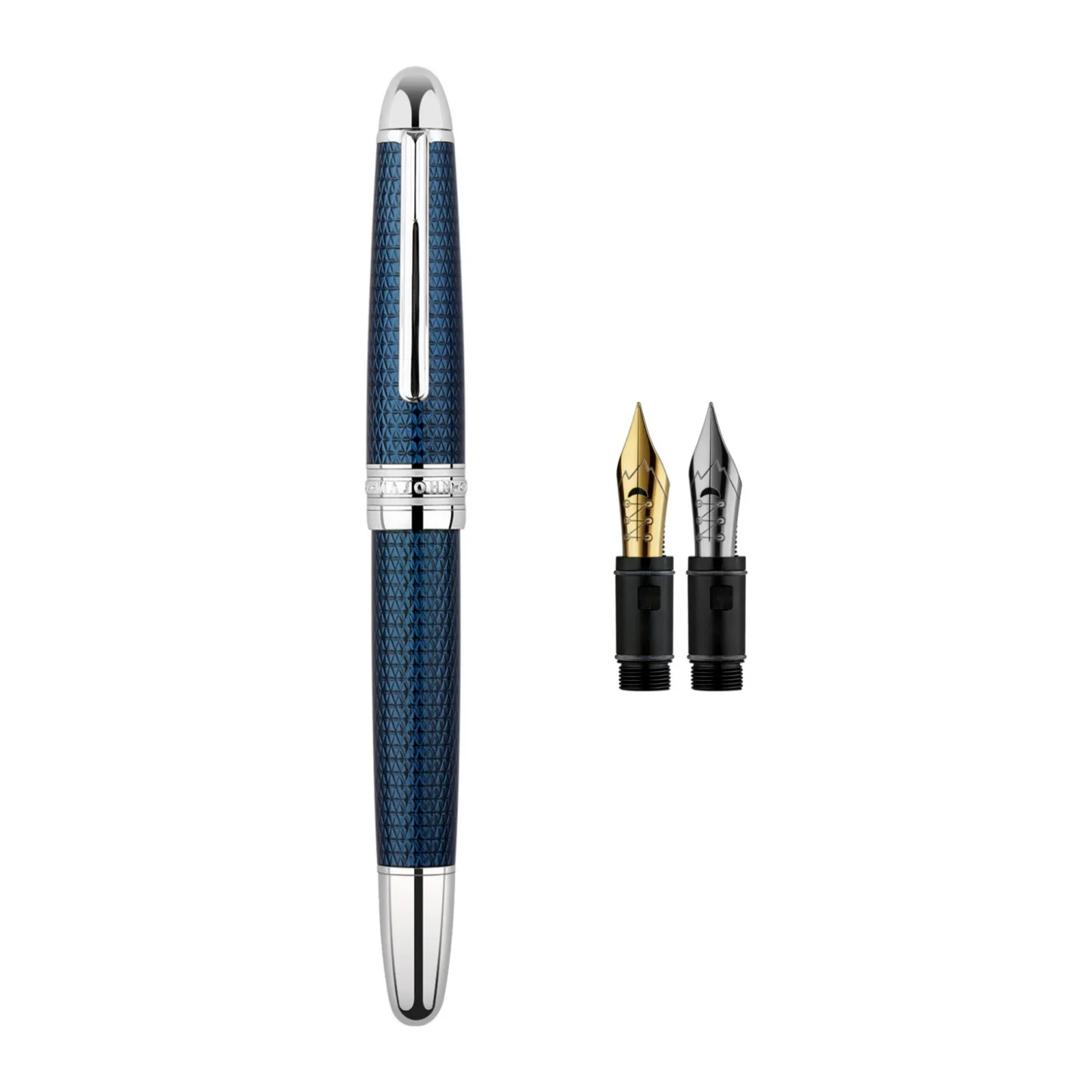 Majohn P136 Twilight Blue Resin Fountain Pen Smooth Writing Calligraphy Pen for Office School Student Daily Use Perfect Gift Pen