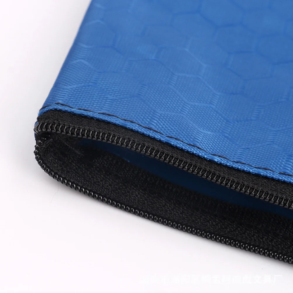 

Waterproof Oxford Cloth File Bag Ball Pattern A4 Size Zipper Document Organizer Travel Paper Folder File Bag