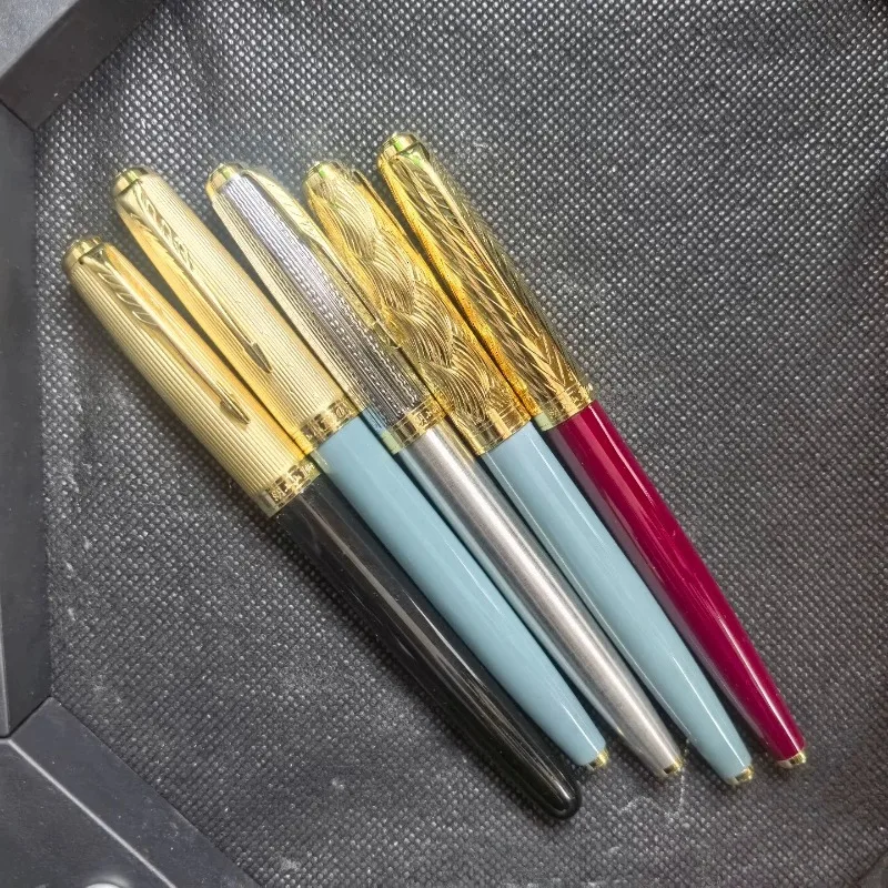 Hu Xiaoshan 100 Dark Point Pen Luxury Acrylic Fountain Pen Lightweight bent Nib 0.7mm Art  Portable Student Writing Pen School
