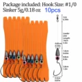 10pcs 5g sinker