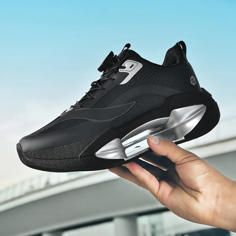 Micro‑fiber Waterproof Fleece‑Lined Running Shoes, Lightweight, Hollow‑Out Shock‑Absorbing & Energy‑Rebound, Slip‑Resistant Wear