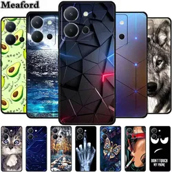 For Vivo Y36 4G Case Animals TPU Soft Cover Silicone Phone Cases For VivoY36 4G Russian Version Shockproof Protector Wolf Coque