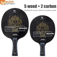 DRAGON Table Tennis Racket Blade 7-Ply 5 Wood Plus 2 Carbon Ping Pong Paddle Bat ITTF Approved Pingpong Bat Racket ITTF