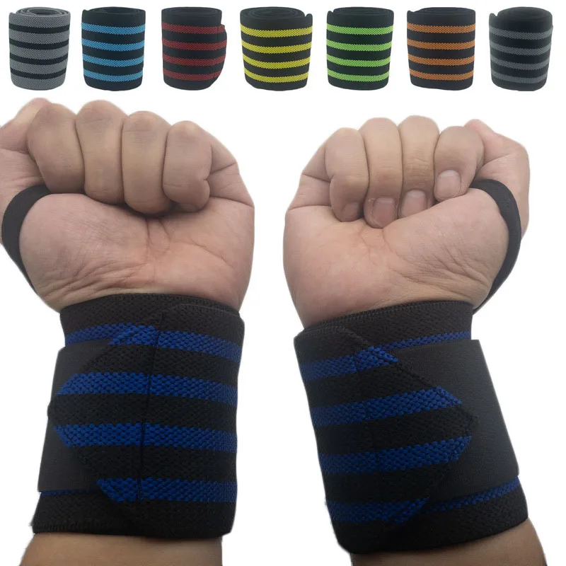 2Pcs Pro Gym Wrist Strap Fitness Training Wristband Hand Wrap Wrist Brace For Carpal Tunnel crossfit Weightlifting Wrist Support