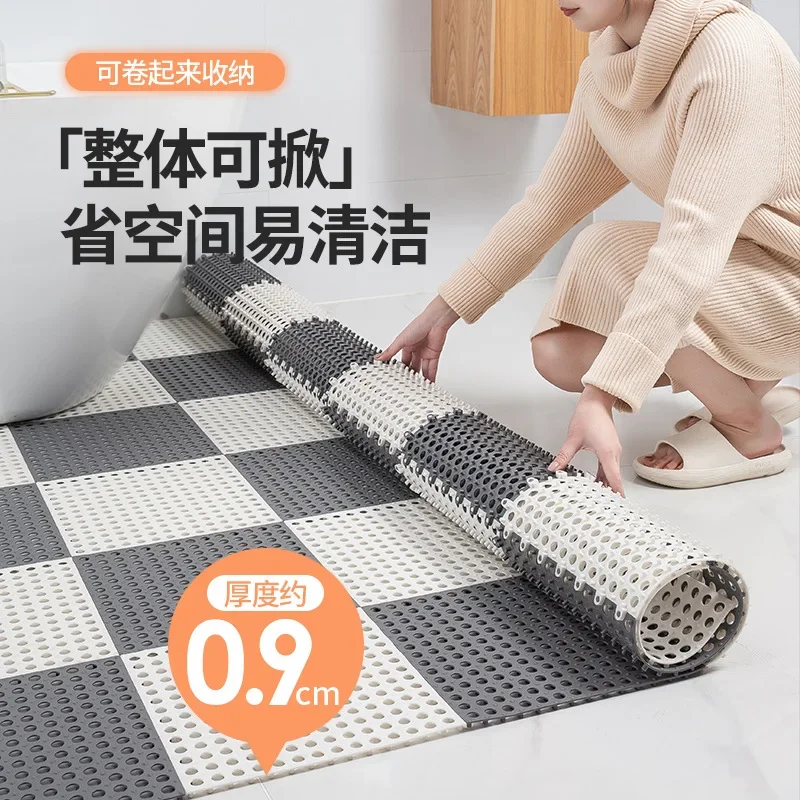 Shower Room, Bathroom Floor Mat Bathroom Entrance Kitchen Foot Mat Waterproof and Anti Slip