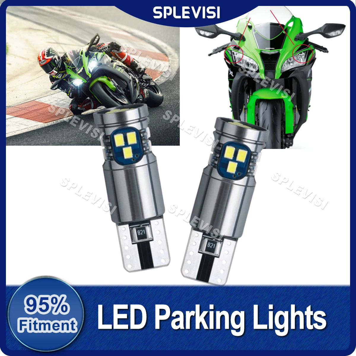 

Replace Canbus For Kawasaki zx10r KRT PRO 1000 2000-2010 LED Motorcycle Position Parking City Lights T10 194 W5W Bulbs