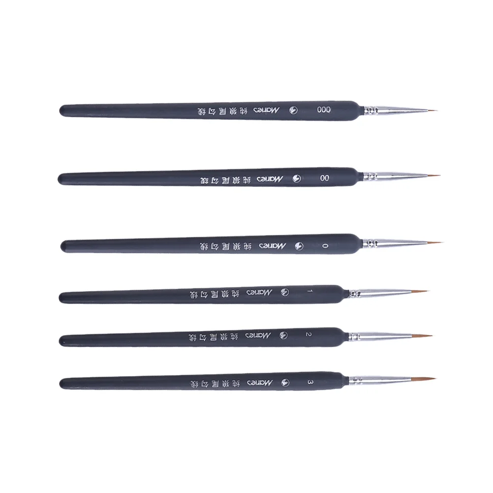 

3/5/6/9PCS Miniature Paint Brush Set Professional Nylon Brush Acrylic Painting Thin Hook Line Pen Art Supplies Hand Painted A3