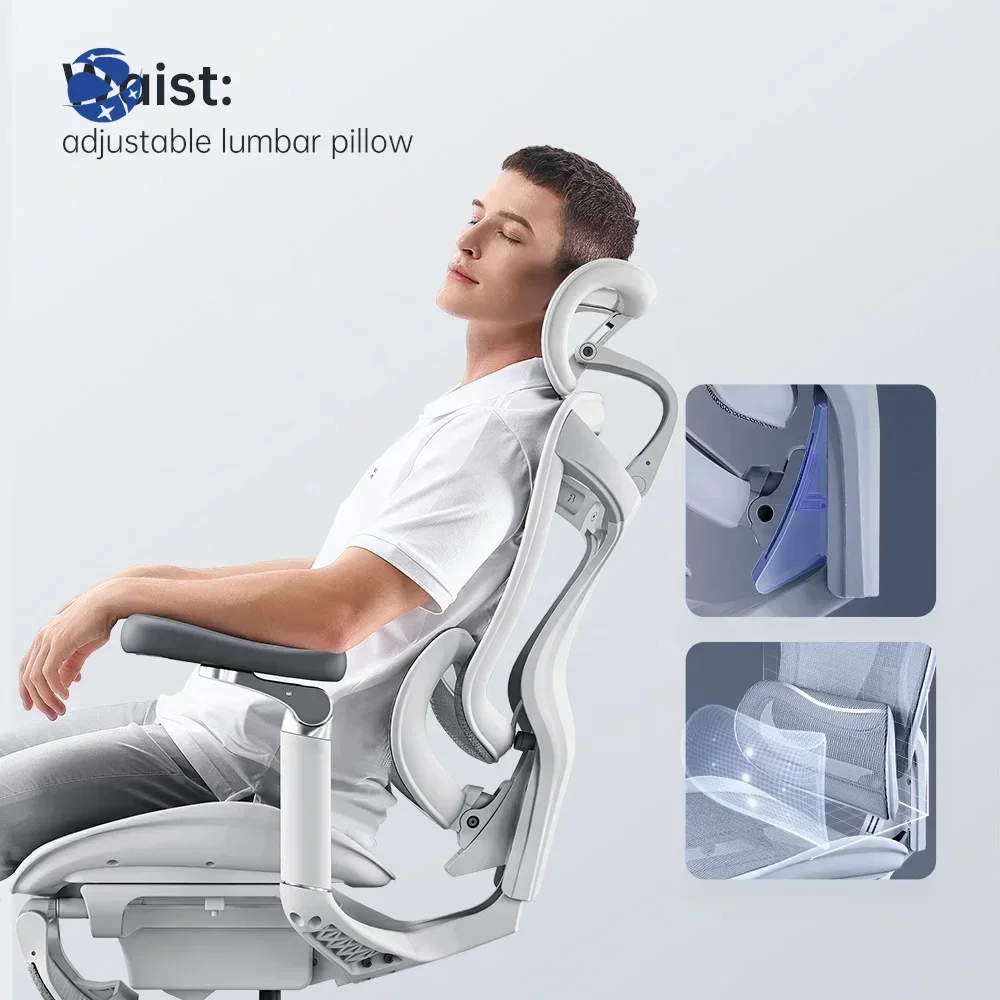 Original brand new！S·ihoo C300 New Design 6D Bionic Joint Armrest Handrail Adjustable Lumbar Pillow Mesh Ergonomic Office Chair