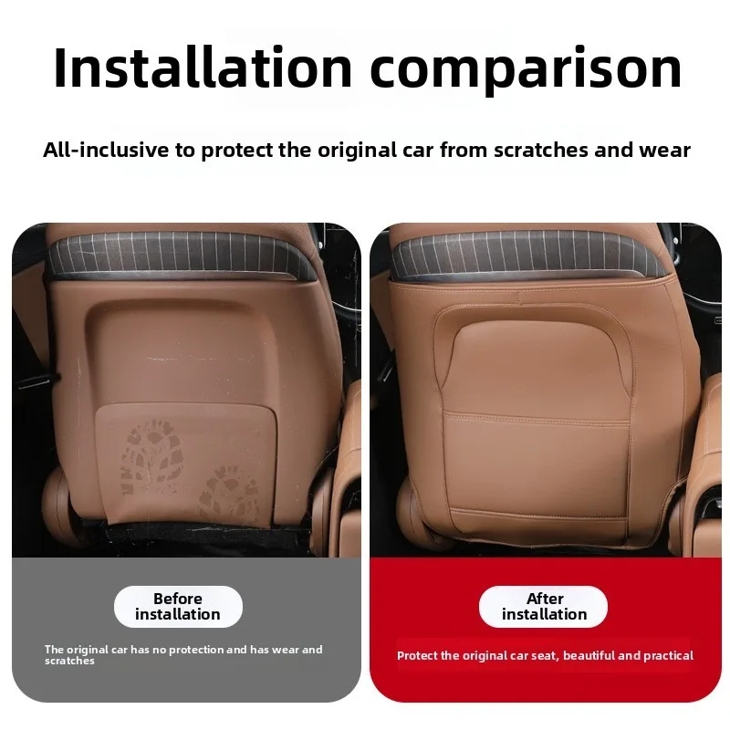 Auto Hinten Sitz Anti Kick Schutz Pad Für Mercedes Benz E Klasse W214 E260 E300 Innen Dekoration Änderung Zubehör – Detail 6